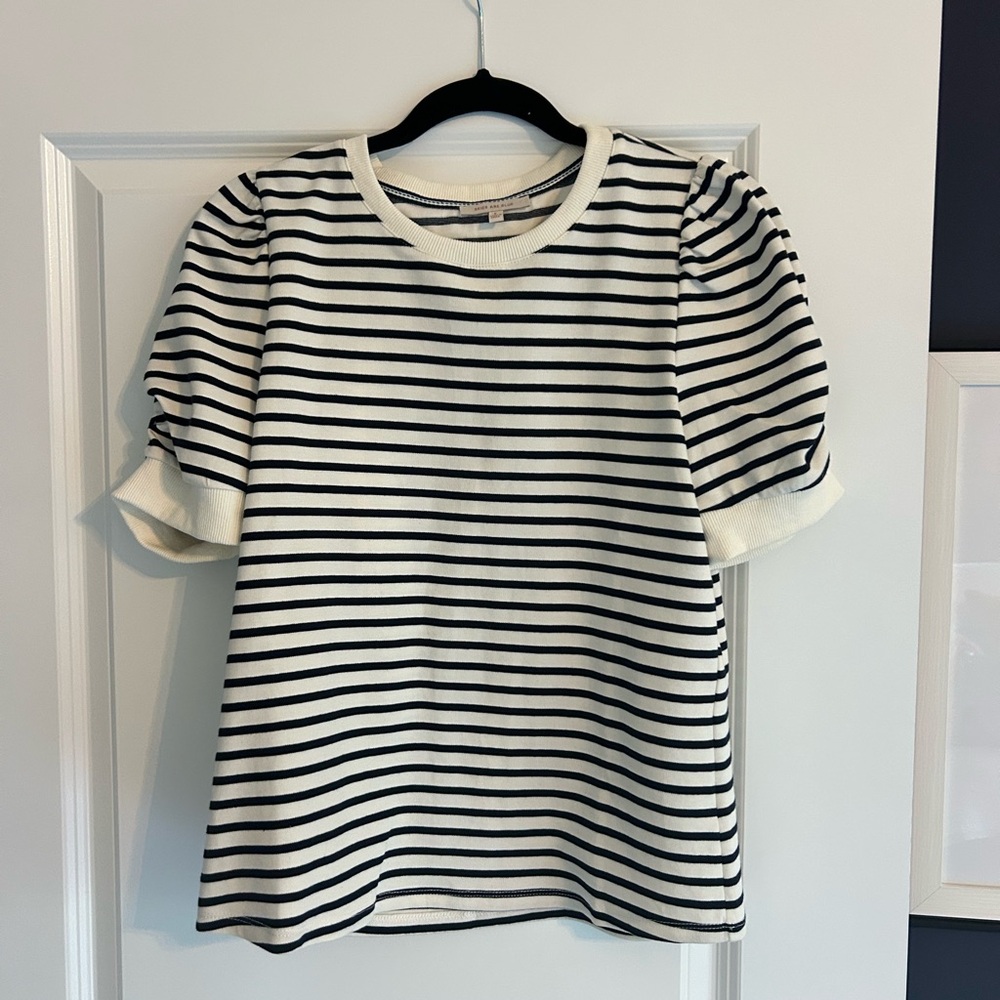 Skies Are Blue Striped Top